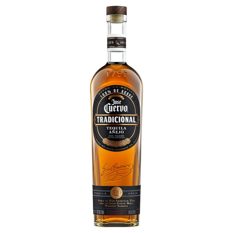 Jose Cuervo Tradicional Añejo Tequila, 40% ABV, 80 Proof, 1