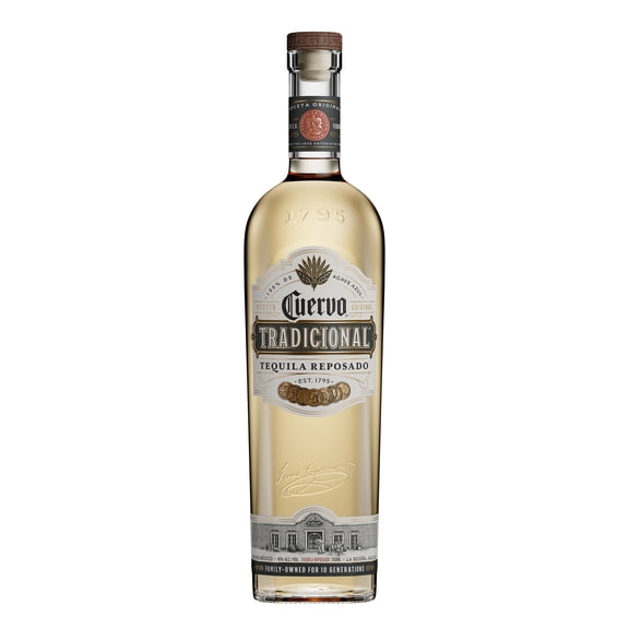 Jose Cuervo Tradicional Reposado Tequila, 750 ml Glass Bottle, 40% ABV