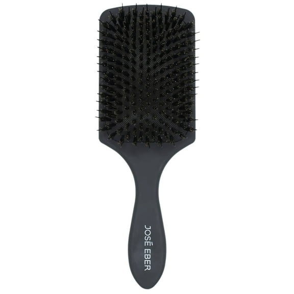 Jose Eber: Professional Series - Paddle Brush - 100% Natural Boar Hair W/ Nylon Bristle, Reduces Breakage, Ideal For All Hairtypes, Salon Styling Tool