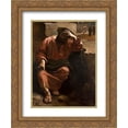 thumbnail image 1 of Jose Ferraz de Almeida Junior 2x Matted 20x24 Gold Ornate Framed Art Print 'Judas' regret', 1 of 2