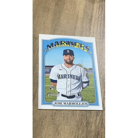 Jose Marmolejos MLB Seattle Mariners 2021 Topps Heritage 658 RC Trading Card