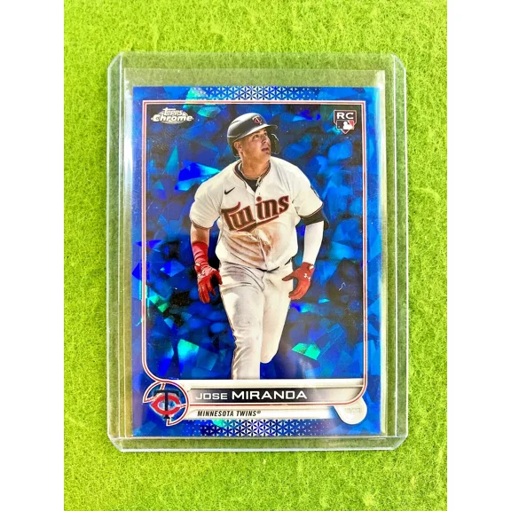 Jose Miranda SAPPHIRE REFRACTOR CRACKED ICE BLUE PRIZM ROOKIE 2022 Chrome RC SP