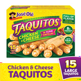 thumbnail image 1 of Jose Ole Chicken & Cheese Flour Taquitos, Frozen Mexican Food, 22.5 oz, 15 Count, 1 of 11