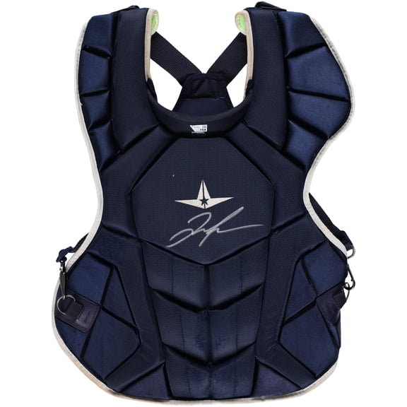 Jose Trevino New York Yankees Autographed Game-Used Navy Chest Protector from the 2023 MLB Season - RG13309084 - Fanatics Authentic Certified