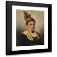 thumbnail image 1 of Josef Büche 11x14 Black Modern Framed Museum Art Print Titled - Young Woman in Traditional Costume with a Gold Hood, 1 of 5