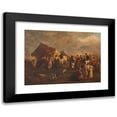 thumbnail image 1 of Josef Berres von Perez 24x18 Black Modern Framed Museum Art Print Titled - The Horse's Thief (Before 1904), 1 of 5