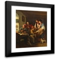 thumbnail image 1 of Josef Danhauser 20x24 Black Modern Framed Museum Art Print Titled - The Lotterielos (1838), 1 of 5