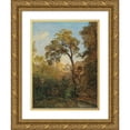 thumbnail image 1 of Josef Feid 14x18 Gold Ornate Wood Frame and Double Matted Museum Art Print Titled - Woodland Interior, 1 of 4