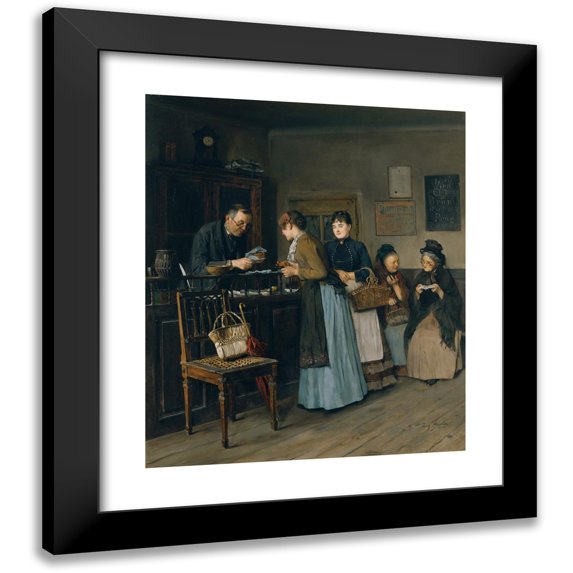 Josef Gisela 15x17 Black Modern Framed Museum Art Print Titled - Lotteries Chestners (1888)