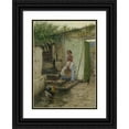 thumbnail image 1 of Josef Kinzel 18x24 Black Ornate Framed Double Matted Museum Art Print Titled: Motif from the Wachau, 1 of 5
