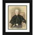 thumbnail image 1 of Josef Kriehuber 20x24 Black Ornate Framed Double Matted Museum Art Print Titled: Portrait Vinzenz Eduard Milde (1835), 1 of 5
