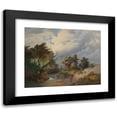 thumbnail image 1 of Josef Kriehuber 24x20 Black Modern Framed Museum Art Print Titled - Landscape in the Upset Storm (1864), 1 of 5