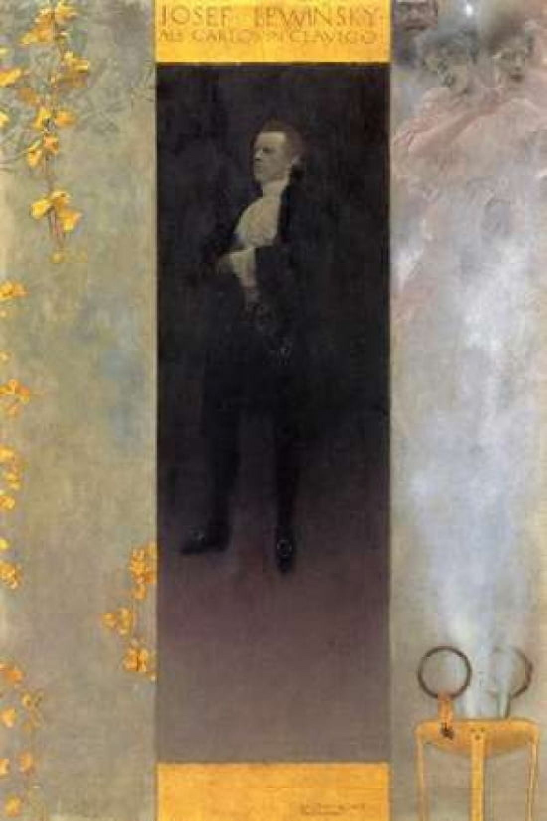 Josef Lewinsky 1895 Canvas Art - Gustav Klimt (24 x 36)