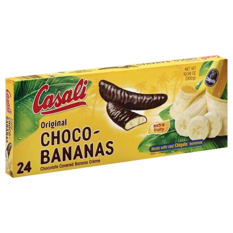 Casali, Choco-Bananas, 24 counts, chocolate covered banana creme