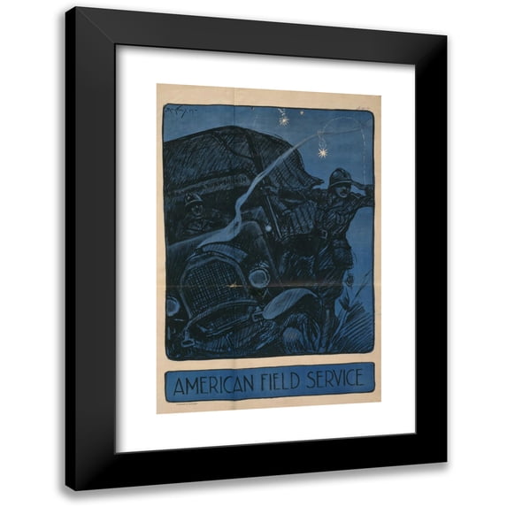 Josef Pierre Nuyttens 17x24 Black Modern Framed Museum Art Print Titled - American Field Service (1917)