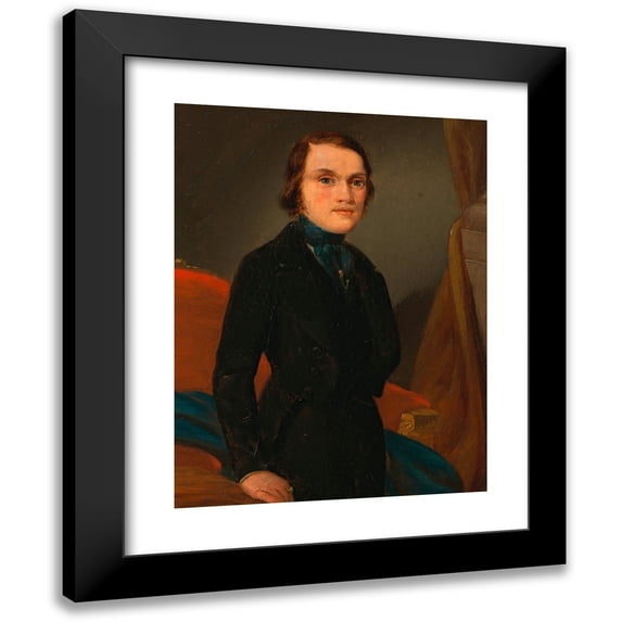Josef Proksch 19x24 Black Modern Framed Museum Art Print Titled - Karl Heinrich Spitzer (1848)