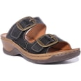 thumbnail image 1 of Josef Seibel Catalonia 76 Women's Leather Mule Sandal In Black Size 9, 1 of 6