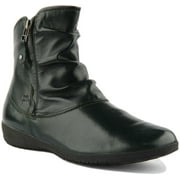 Josef Seibel Naly 24 Womens Leather Casual Ankle Boot With Side Zips In Petrol Size 10