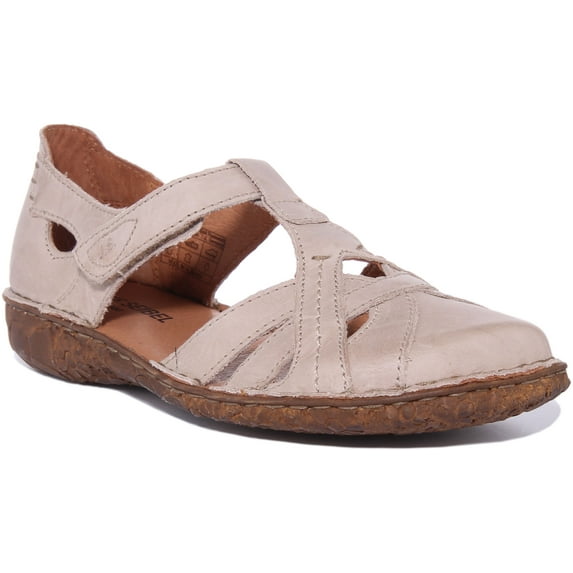 Josef Seibel Rosalie 29 Women's Closed Toe Leather Sandal In Cream Size 8