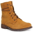 thumbnail image 1 of Josef Seibel Sienna 70 Women's Leather Lace Up Ankle Boot With Side Zip In Mustard Size 6, 1 of 6