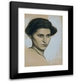 thumbnail image 1 of Josef Wawra 14x18 Black Modern Framed Museum Art Print Titled - Young Woman En Face (1914), 1 of 5