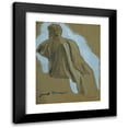 thumbnail image 1 of Josef Wawra 15x18 Black Modern Framed Museum Art Print Titled - Sitting Man (Draperest Study) (1920-1930), 1 of 5