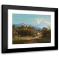 thumbnail image 1 of Josef Willroider 18x15 Black Modern Framed Museum Art Print Titled - View of a Castle (1863), 1 of 5