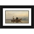 thumbnail image 1 of Josef Wopfner 18x11 Black Ornate Wood Framed Double Matted Museum Art Print Titled - Ave Maria (19th Century), 1 of 5