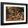 thumbnail image 1 of Josefa de Ayala e Cabrera 18x15 Black Modern Framed Museum Art Print Titled - The Penitent Magdalene Comforted by Angels (1679), 1 of 5