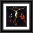 thumbnail image 1 of Josefa de Obidos 2x Matted 20x20 Black Ornate Framed Art Print 'Calvario', 1 of 2