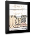 thumbnail image 1 of Josefina 11x14 Black Modern Framed Museum Art Print Titled - Home Sweet Home Boots in Shape, 1 of 5