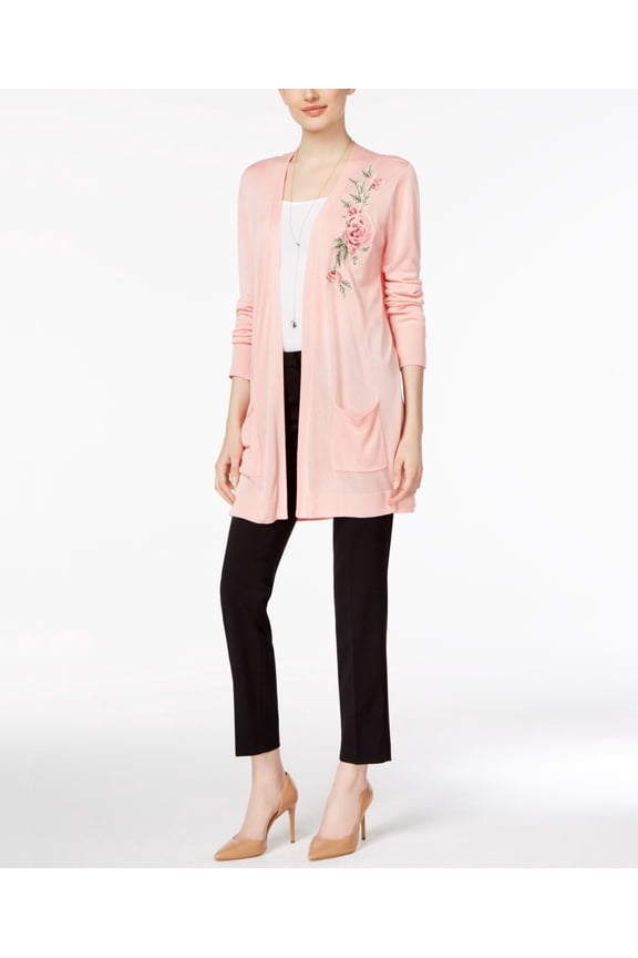 Floral Embroidered Duster Cardigan Blossom M