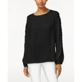thumbnail image 1 of Joseph A Ruffled Top Jet Black M, 1 of 1