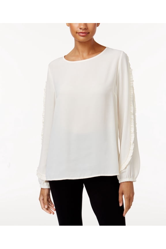 Ruffled Top Winter White S