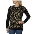 thumbnail image 1 of Joseph A Womens Soft Eyelash Pullover Sweater (Leopard, Small), 1 of 1