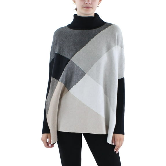 Joseph A. Womens Long Sleeve Rayon Turtleneck Sweater