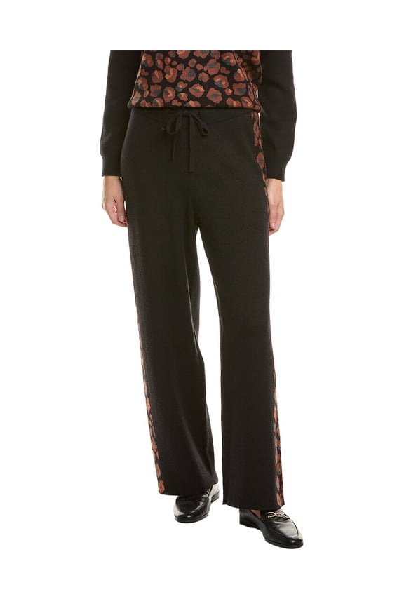 . womens Floral Print Pant, s, Black