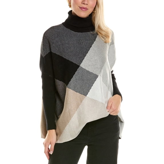 Joseph A. womens Turtleneck Tunic Sweater, s, Black