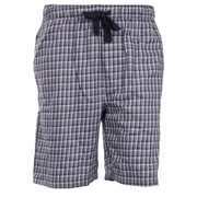 Joseph Abboud MEDIUM BLUE Mens Plaid Print Sleep Shorts, US XL
