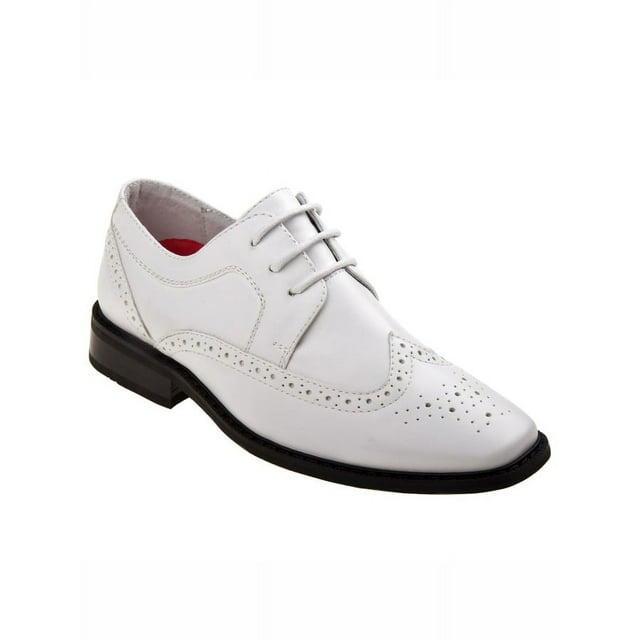 Joseph Allen Boys Lace Child Dress Shoes - White, 13