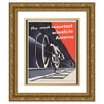 thumbnail image 1 of Joseph Binder 15x18 Gold Ornate Wood Frame and Double Matted Museum Art Print Titled - The Most Important Wheels in America (1952), 1 of 4