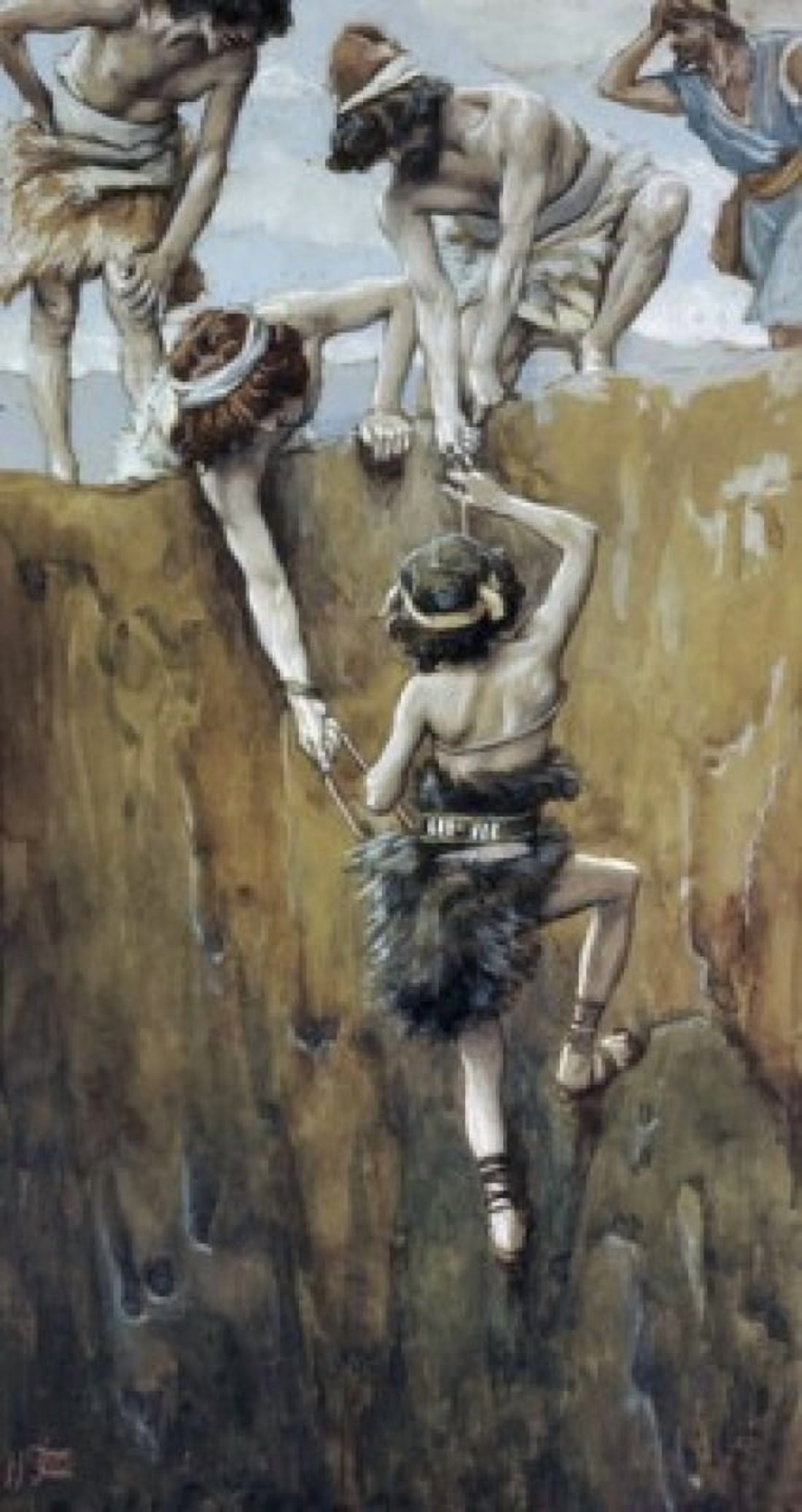 Joseph Cast into the Pit James J Tissot (1836-1902 French) Jewish Museum New York Canvas Art - James Tissot (24 x 36)