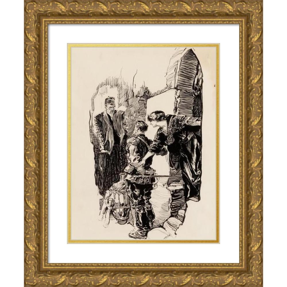 絵画 flk041225 Joseph-Clement-Coll-11x14-Gold
