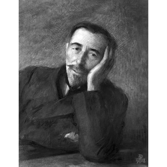 Joseph Conrad. Npolish Writer. Chalk And Wash 1918 By Percy Anderson. Print by