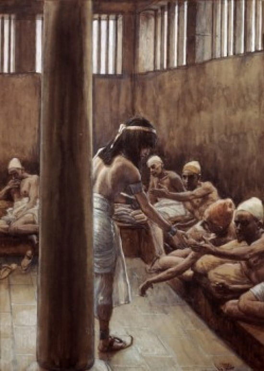 Joseph Distributes Bread in Prison James J Tissot (1836-1902 French) Jewish Museum New York City Canvas Art - James Tissot (24 x 36)