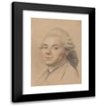 thumbnail image 1 of Joseph Ducreux 11x14 Black Modern Framed Museum Art Print Titled - Head of a Gentleman (Recto) (1770-1780), 1 of 5