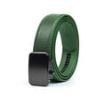 thumbnail image 1 of Joseph Elliott Belts Men's Genuine Leather Ratchet Adjustable Golf Belt Kelly Green, Black Buckle, 1 of 1