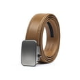 thumbnail image 1 of Joseph Elliott Belts Men's Genuine Leather Ratchet Adjustable Golf Belt Walnut Brown, Brushed Steel Buckle, 1 of 1