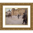 thumbnail image 1 of Joseph Félix Bouchor 14x11 Gold Ornate Wood Frame and Double Matted Museum Art Print Titled - The Funeral of General Gallieni (1849-1916), June 1, 1916. (1916), 1 of 4