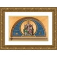 thumbnail image 1 of Joseph-Frédéric-Charles Soulacroix 18x13 Gold Ornate Wood Frame and Double Matted Museum Art Print Titled - Saint Ambroise (1866), 1 of 4